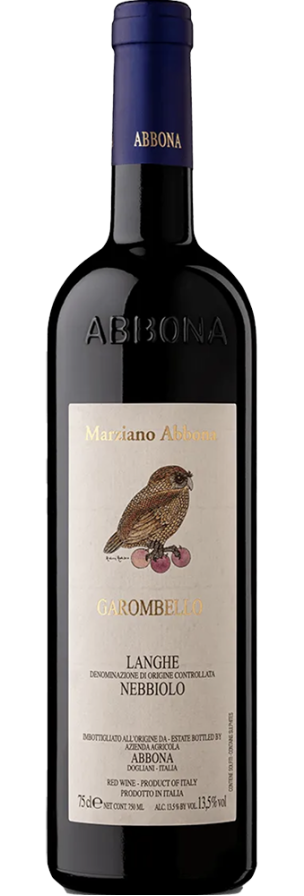 Bottle of Garombello Langhe Nebbiolo
